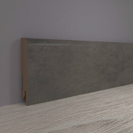 Изображение товара Плинтус МДФ напольный Лука ПЛ 80МДФ, 16х80 мм, длина 2,7 м, бетон лофт графит 4064