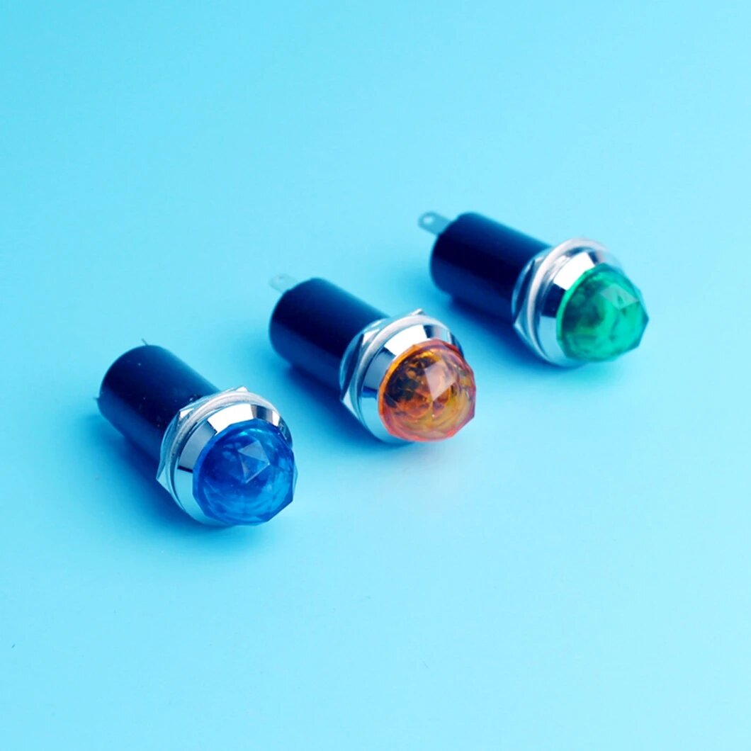 Индикаторная лампа ABILKEEN 16 мм синяя 12В/220В, 220V Blue