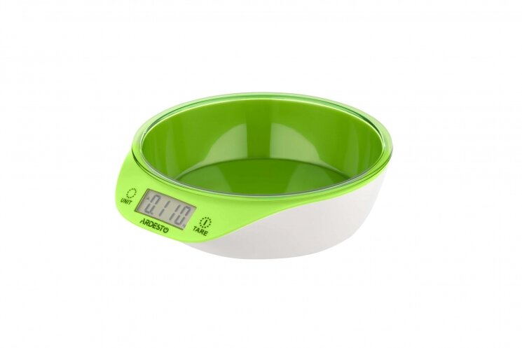 Весы кухонные Ardesto scales for kitchen 5кг, CR2032x1 included, plastic, green, SCK-900BGR