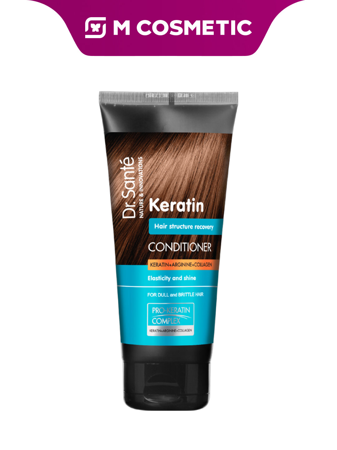 Бальзам для волос Dr.Sante Keratin, восстановление и защита, 200мл