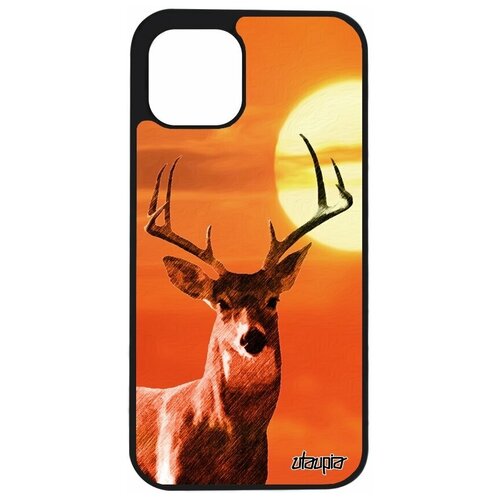 фото Чехол на телефон apple iphone 12, "олень" лось олененок utaupia
