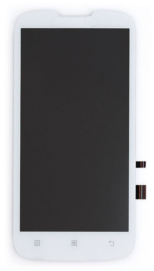 Дисплей (экран) в сборе с тачскрином для Lenovo A560 белый