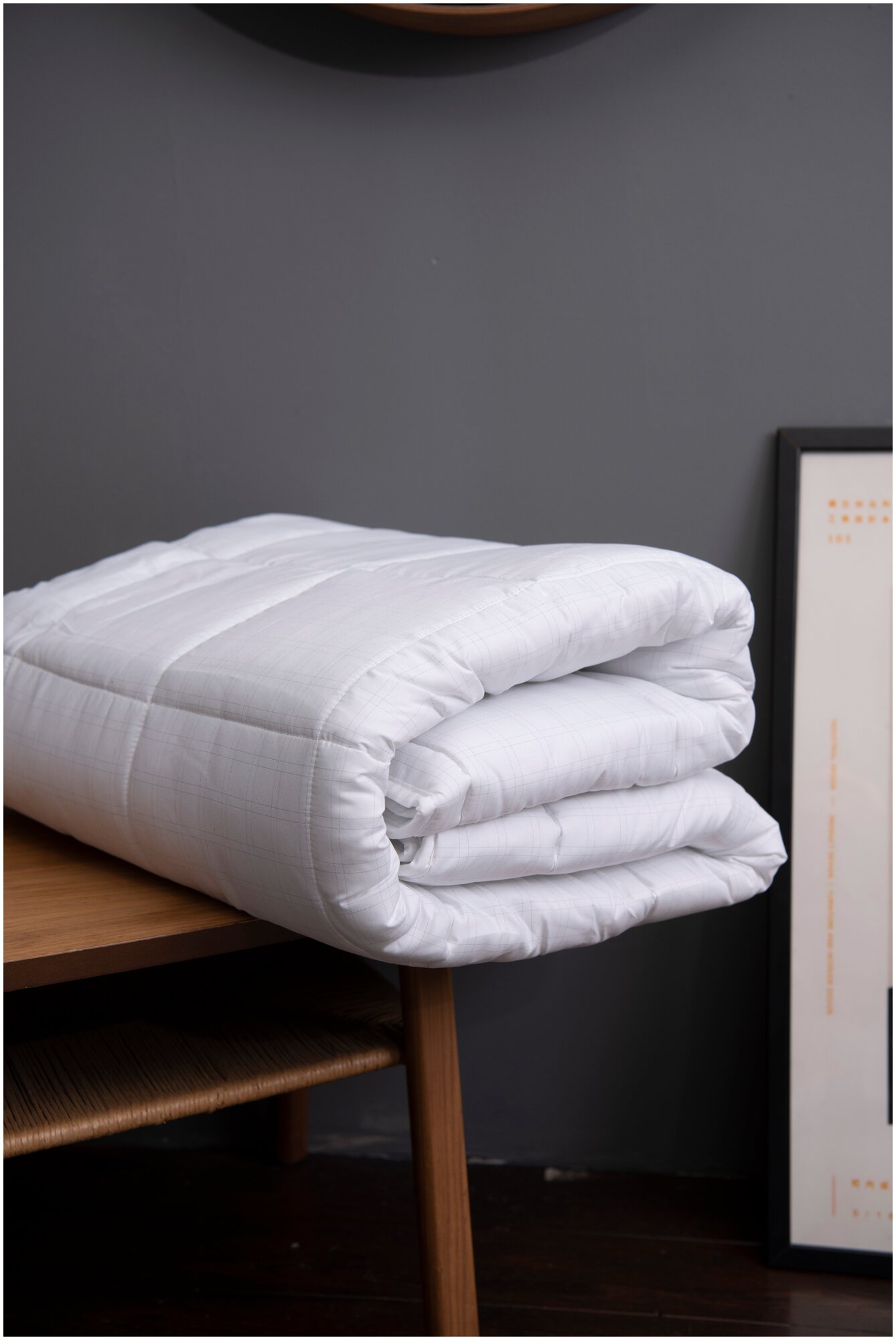Одеяло 1,5 спальное KUPU-KUPU "Carbon" 140х205 микрофибра с карбоновыми нитями - фотография № 3