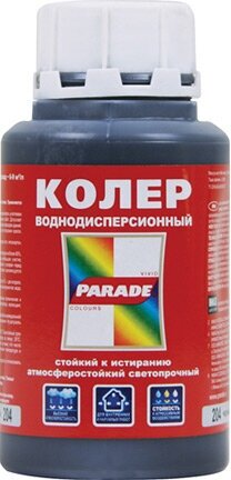 Паста колеровочная parade 0,25л 204 чёрный