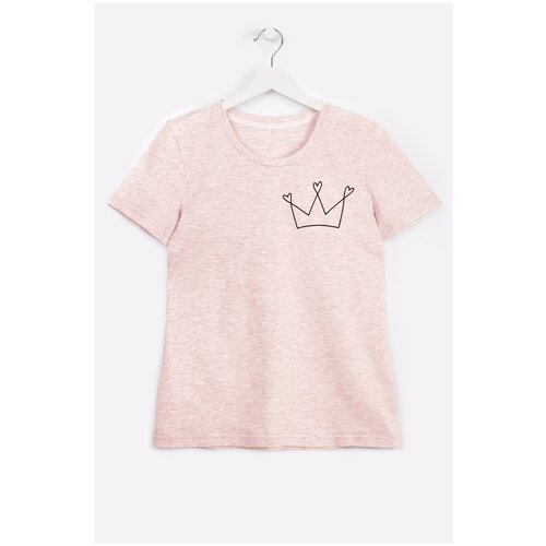 фото Hf1111 happyfox "корона" футболка жен. 52_розовый