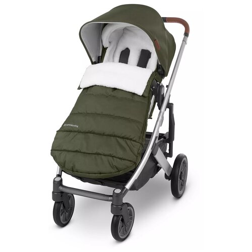 фото Uppababy чехол утепленный с мехом cozyganoosh hazel/оливковый