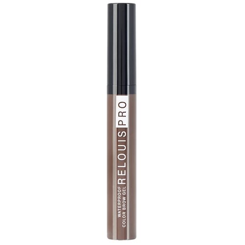 Relouis Гель для бровей Pro Waterproof Color Brow Gel, 6 г, 03, brown