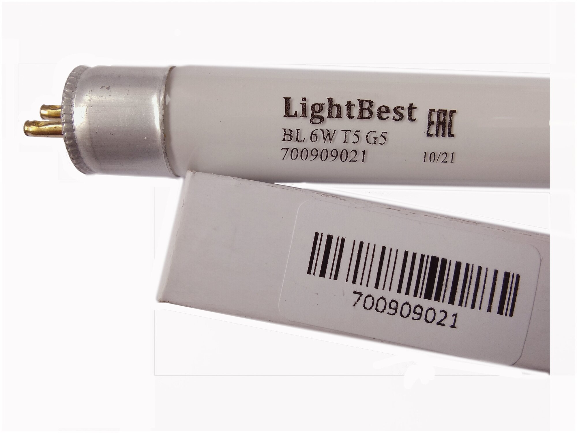 Лампа инсектицидная в ловушки для насекомых LightBest BL 6W T5 G5 355-385nm L=212mm 700909021