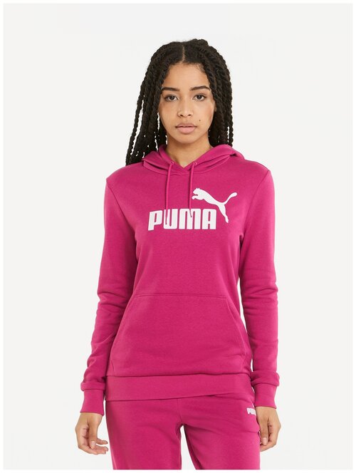 Толстовка, PUMA ESS Logo Hoodie, Женская, размер XS ; Chalk Pink