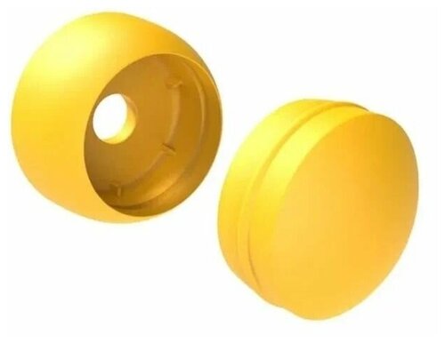 Заглушки(колпачки) составные пластиковые на болты (8-10мм), 25 шт, жёлтые