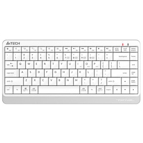 Клавиатура A4TECH Fstyler FBK11, USB, Bluetooth/Радиоканал, белый серый [fbk11 white] клавиатура a4tech fstyler fbk11 grey