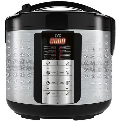 JVC Мультиварка jvc JK-MC500 860 Вт 5 л 11 программ серебристо-чёрный 1350000₽