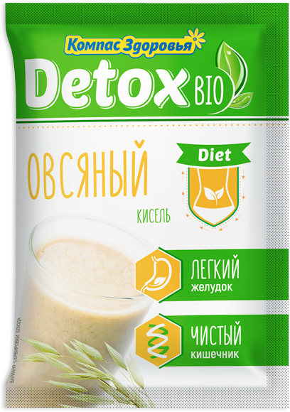 Кисель detox bio diet овсяный 25 гр.