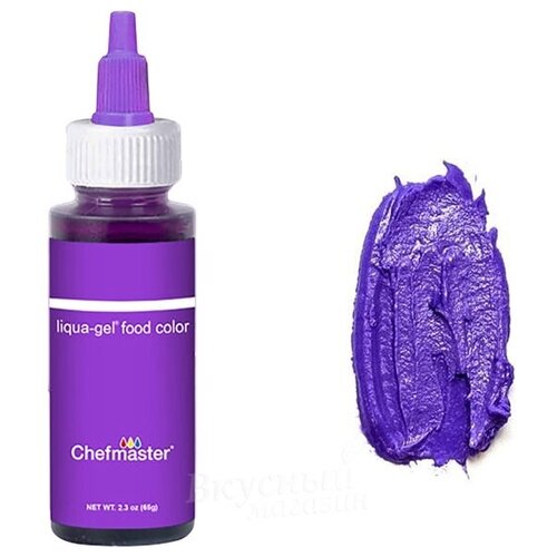 Краска Фиолетовая гелевая Violet Liqua-Gel Chefmaster, 65 гр.