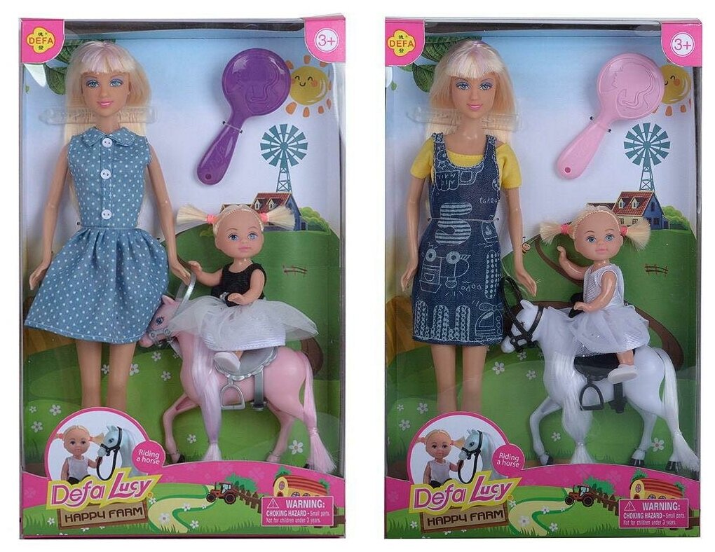 Кукла Defa. Lucy Счастливая ферма, 2 куклы в комплекте - Defa [8399d]