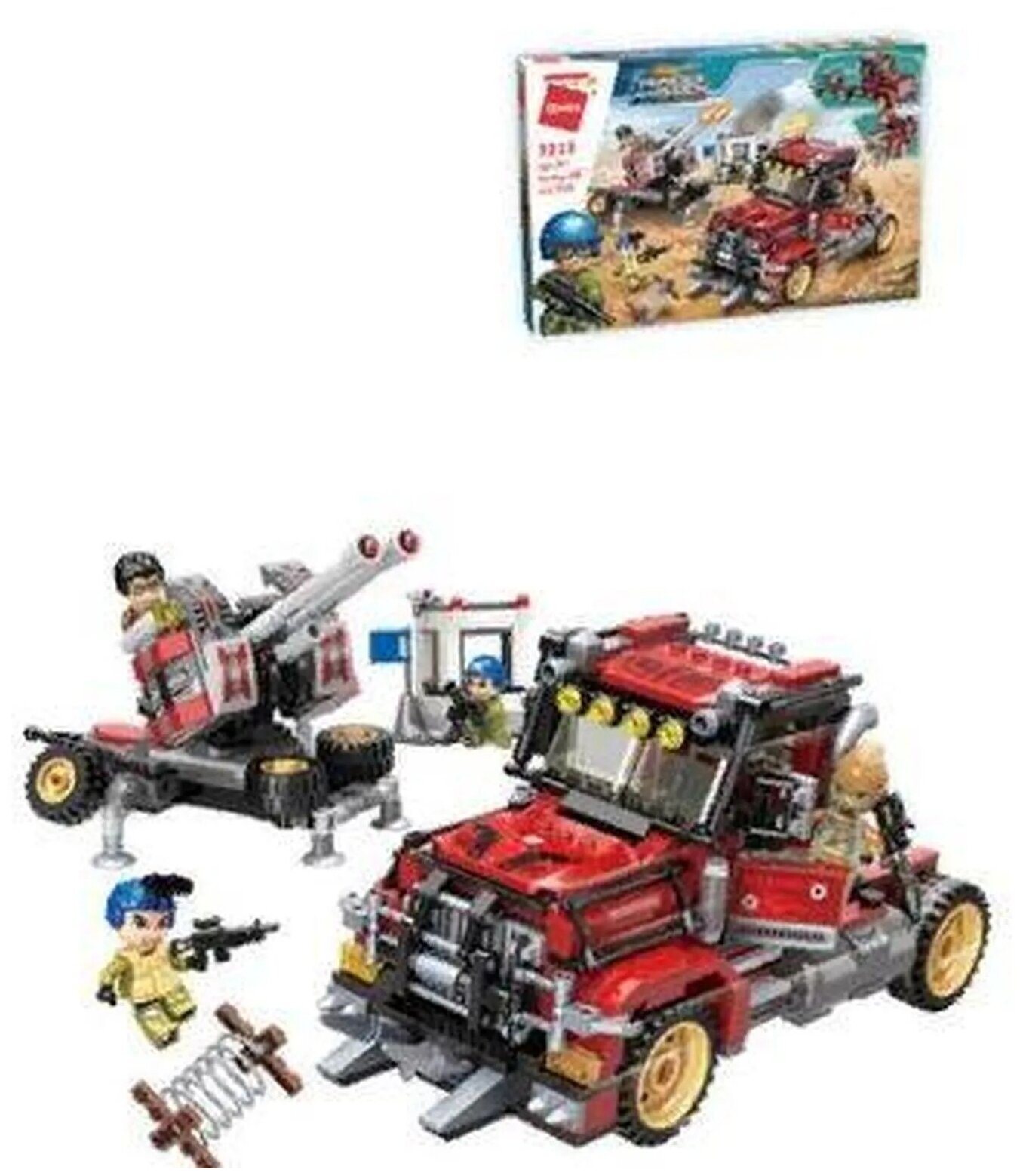 Конструктор Миротворцы "Сражение с бандитами", 4 минифигуры и 719 деталей 9380366 .