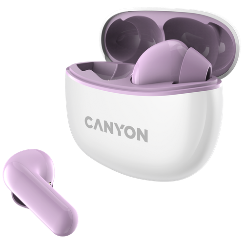 Беспроводные bluetooth наушники Canyon TWS-5 (DF1CNSTWS5PU) Фиолетовый