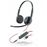 Компьютерная гарнитура Plantronics Blackwire 3225 USB-A, черный