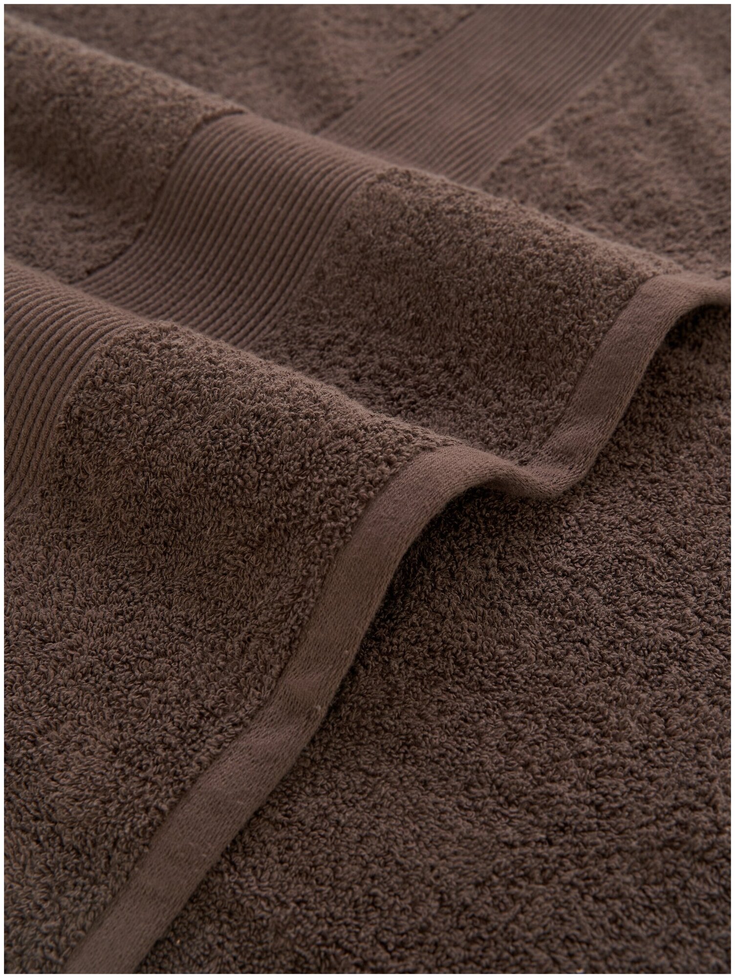 Полотенце махровое Sanpa Home Collection CONSTANCE, размер 50х100, цвет коричневый - фотография № 3