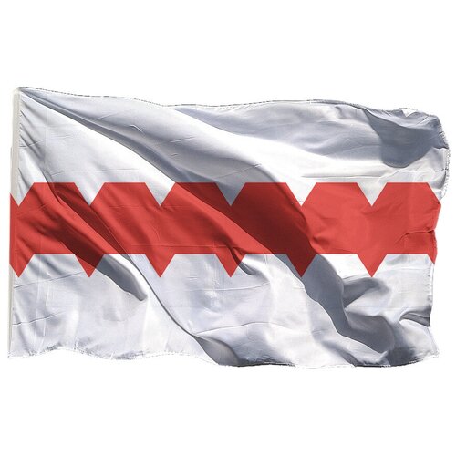 Флаг Омска на шёлке, 70х105 см - для флагштока флаг гсвг гримма на шёлке 70х105 см для флагштока