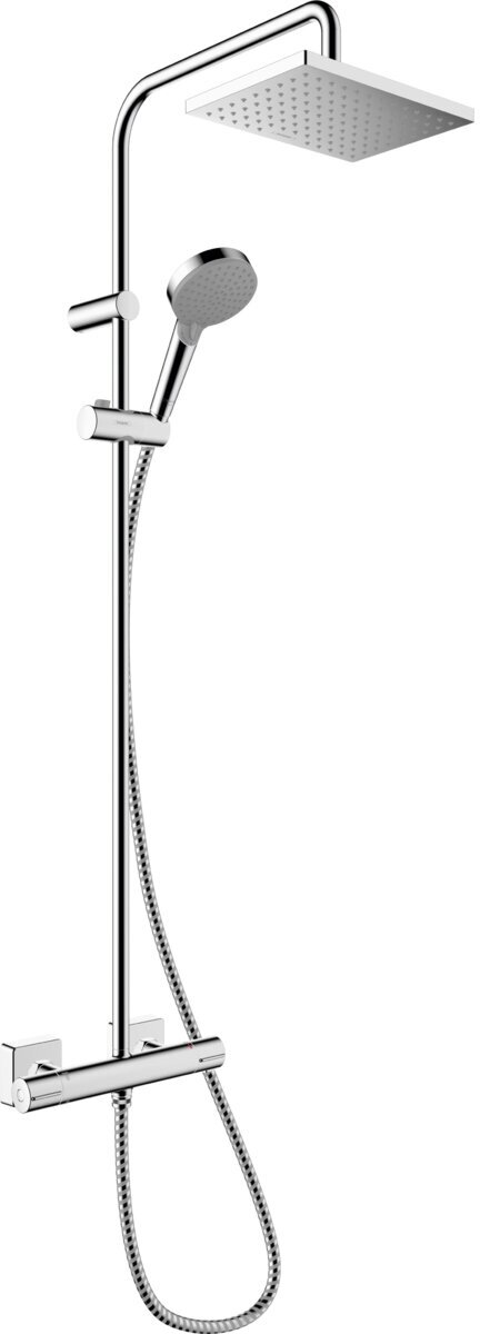 Душевая стойка Hansgrohe Vernis Shape Showerpipe 230 1jet EcoSmart 26097000 - фотография № 1