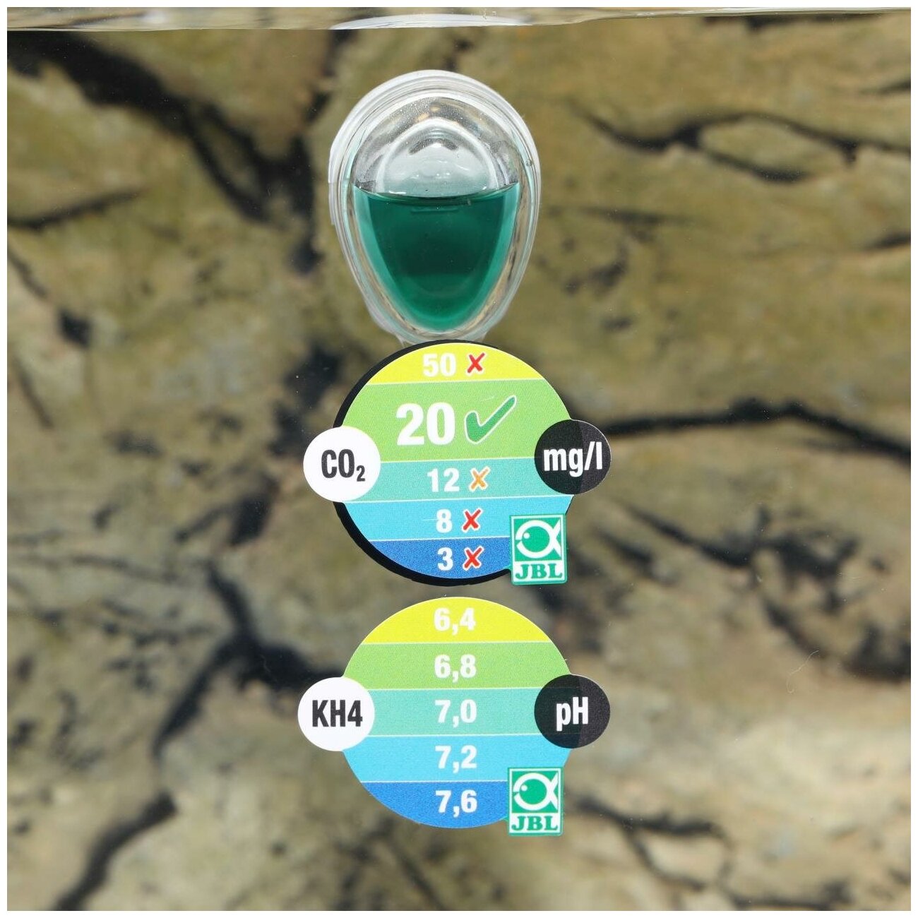 JBL ProAquaTest CO2/pH Permanent тесты для аквариумной воды, 95 г, набор - фотография № 3