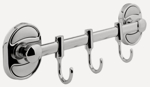 Изображение товара Крючок HAIBA HB1915-3, металл, крепление шурупами, тройное назначение