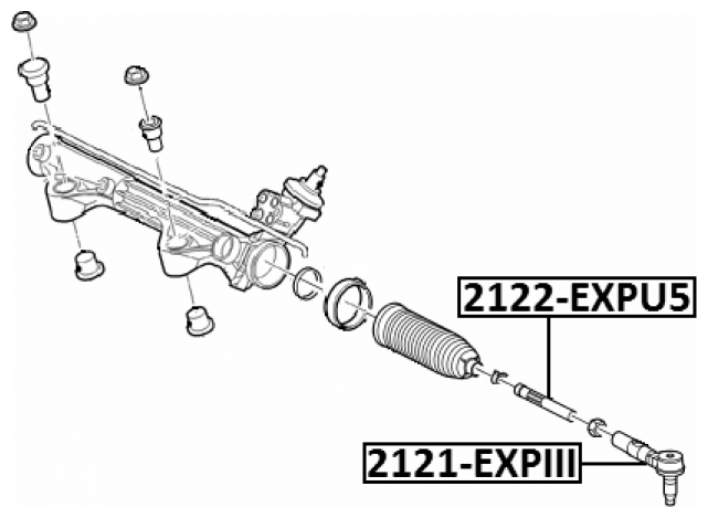 Тяга рулевая Febest 2122-EXPU5