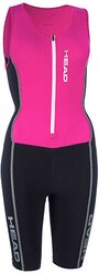 Короткий костюм женский HEAD TRI- Suit , Цвет - черный/розовый; Размер - M; Материал - Лайкра