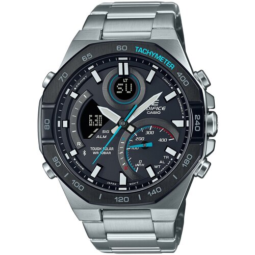 Наручные часы CASIO Edifice ECB-950DB-1A, голубой, черный часы наручные мужские casio edifice ecb 950db 1a японские оригинальные с гарантией