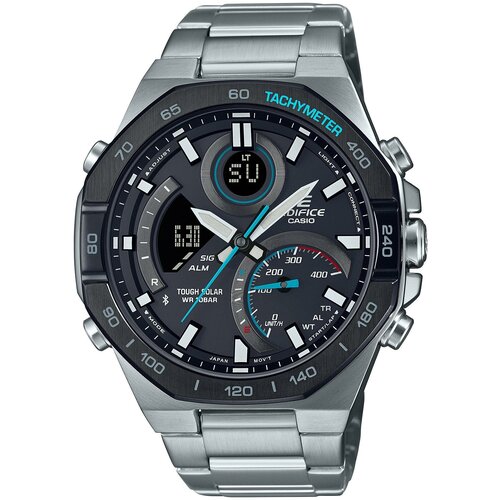 Наручные часы CASIO Edifice ECB-950DB-1A, голубой, черный