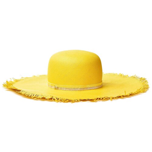 Шляпа PATRIZIA PEPE, размер M, желтый сумка patrizia pepe фактура плетеная черный