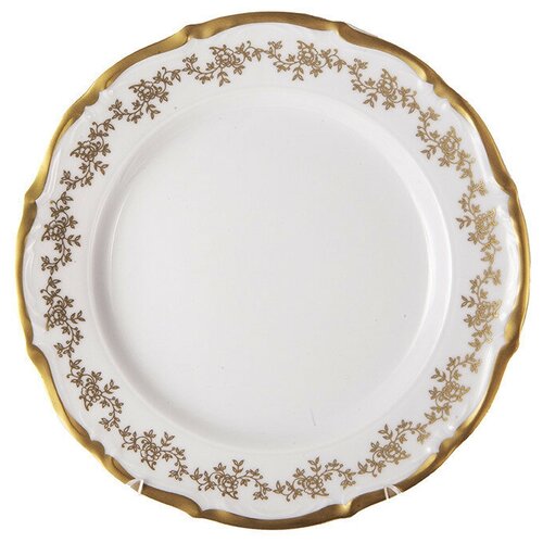 фото Набор тарелок 25 см 6 шт leander "мария-тереза /золотые веточки /белая" / 229236