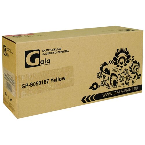 Картридж GalaPrint GP_S050187_Y совместимый тонер картридж (Epson C13S050187) 4000 стр, желтый картридж epson s050034 желтый совместимый