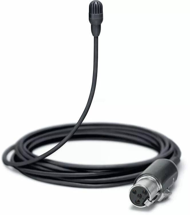 SHURE TL46B/O-MTQG Петличный всенаправленный мирофон TwinPlex, естественная передача звука, высокая чувствительность, кабель 1.6