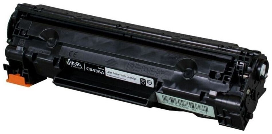 Картридж CB436A (36A) для HP, лазерный, черный, 2000 страниц, Sakura с чипом — фото 1