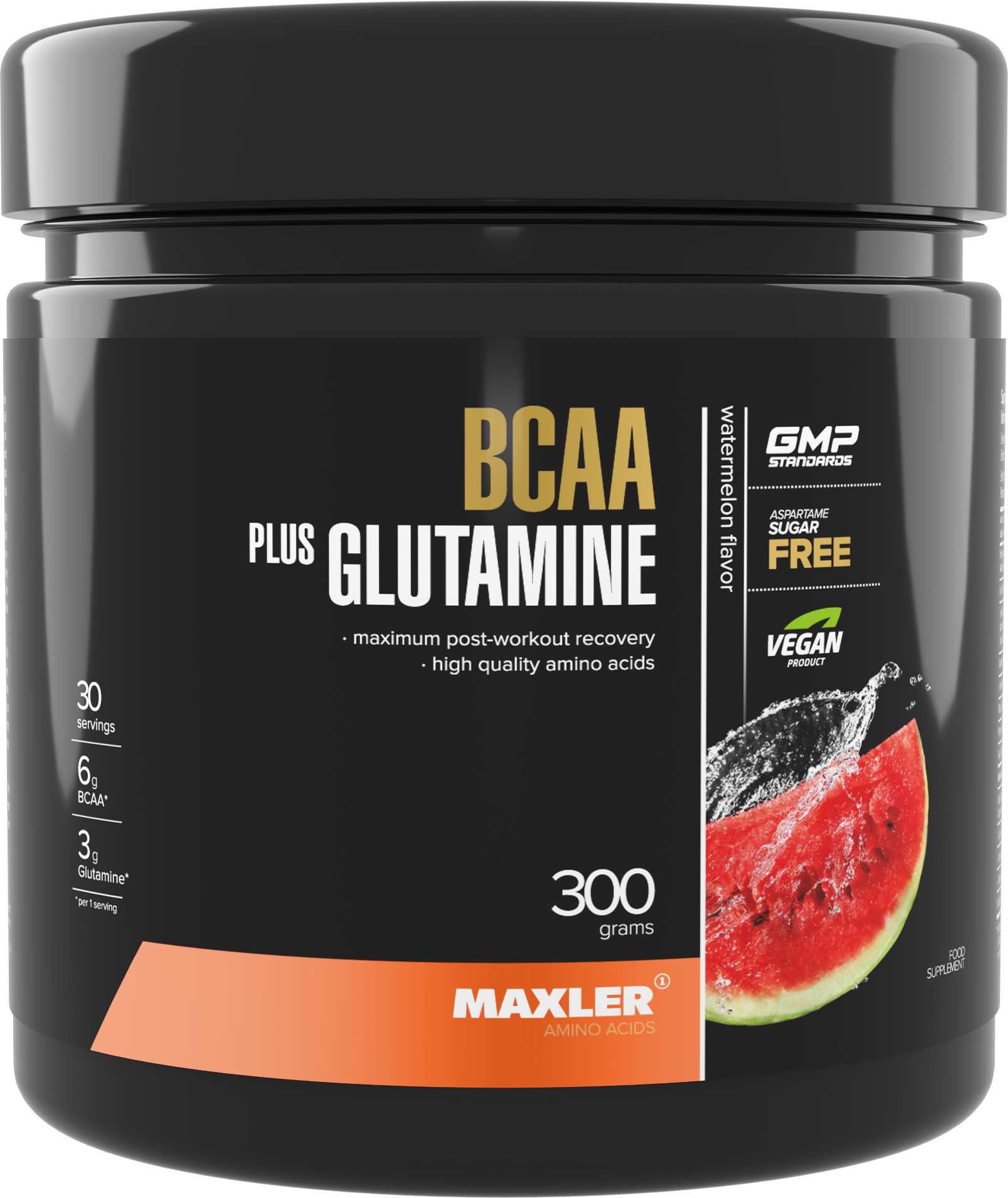 MAXLER EU BCAA+Glutamine 300 г (Арбуз)