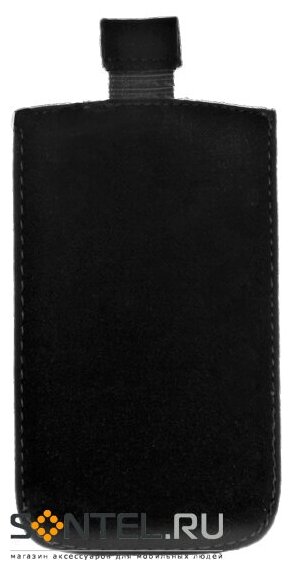 Пенал для телефона E L с яз. для Nokia N95 черная замша