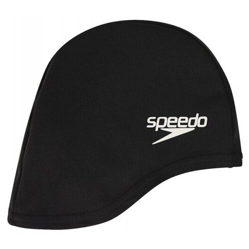 фото Шапочка для плавания детская speedo polyester cap jr , арт.8-710110001, черный, полиэстер