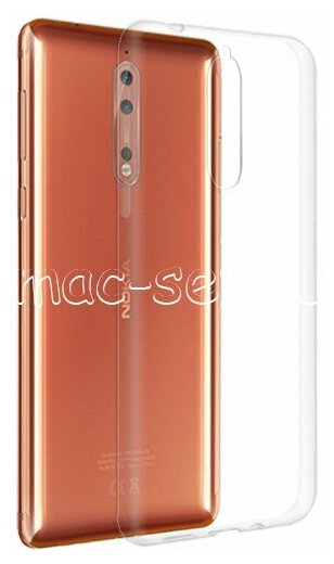 Чехол-накладка на Nokia 8 силиконовая прозрачная 0.5 мм