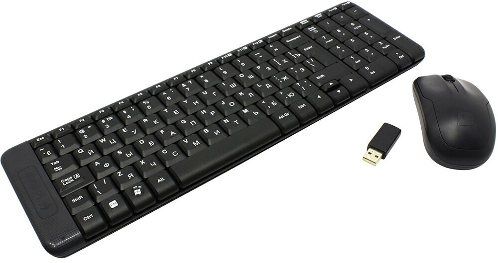 Комплект клавиатура и мышь Logitech Комплект беспроводной Logitech MK220 [920-003169] Комплект беспроводной Logitech MK220