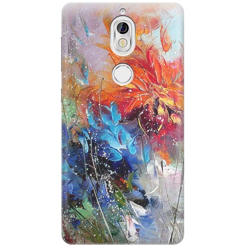 фото Re:pa накладка transparent для nokia 7 с принтом "весенний взрыв"
