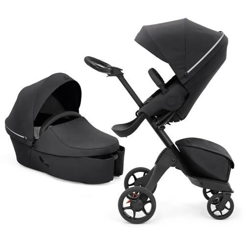 Прогулочная коляска Stokke Xplory X (2 в 1), rich black, цвет шасси: черный