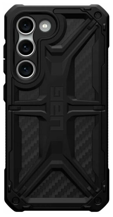 Чехол Urban Armor Gear (UAG) Monarch Series для Samsung Galaxy S23, цвет Черный (Carbon Fiber)