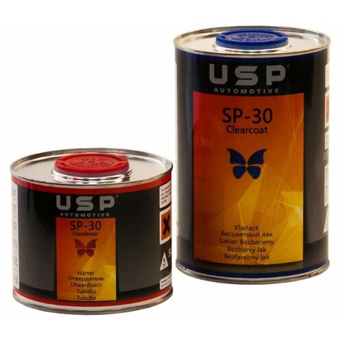 Комплект (лак, отвердитель для лака) USP AUTOMOTIVE SP-30 MS 2:1 Clearcoat 1000 мл 500 мл
