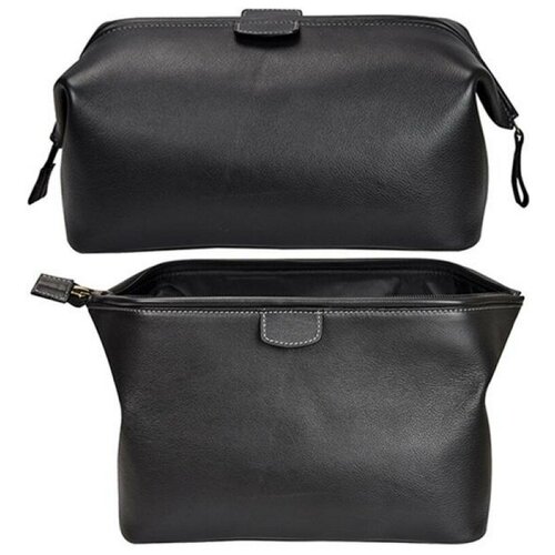 фото Lc designs косметичка из натуральной черной кожи (71210)