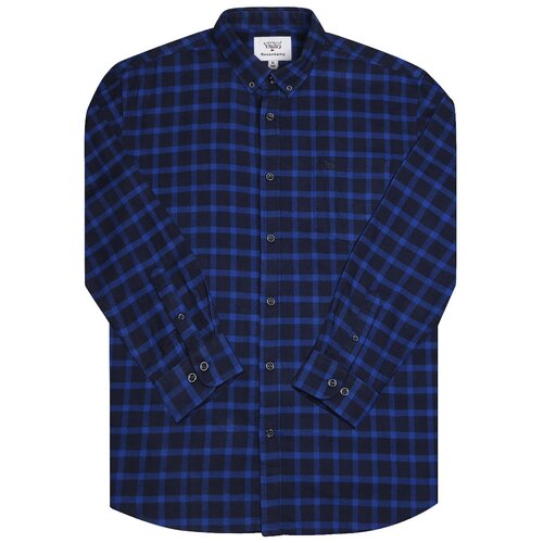 фото Рубашка мужская / camel can torp / клетка 0231 / сине-чёрный / (m)