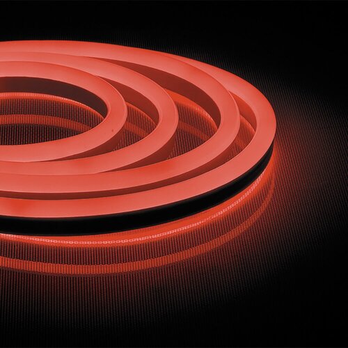 Cветодиодная LED лента Feron LS720 неоновая, 120SMD(2835)/м 9.6Вт/м 50м IP67 220V красный, 29562