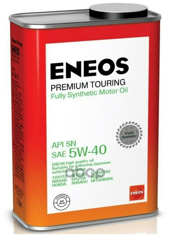 ENEOS Premium Touring Sn 5w40 Масло Моторное Синт. 094л. Eneos