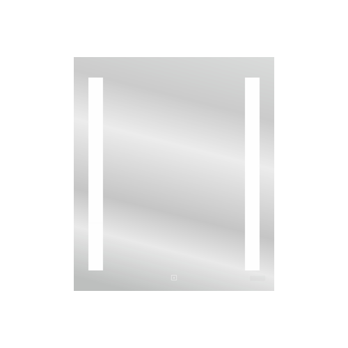 фото Зеркало led base 020 70 с подсветкой прямоугольное универсальная cersanit